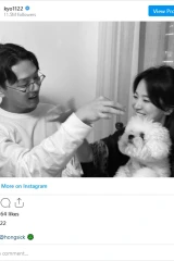 سونغ هاي كيو تشارك صورة رائعة مع يو آه إن وكلبها من أخر لقاء لهم